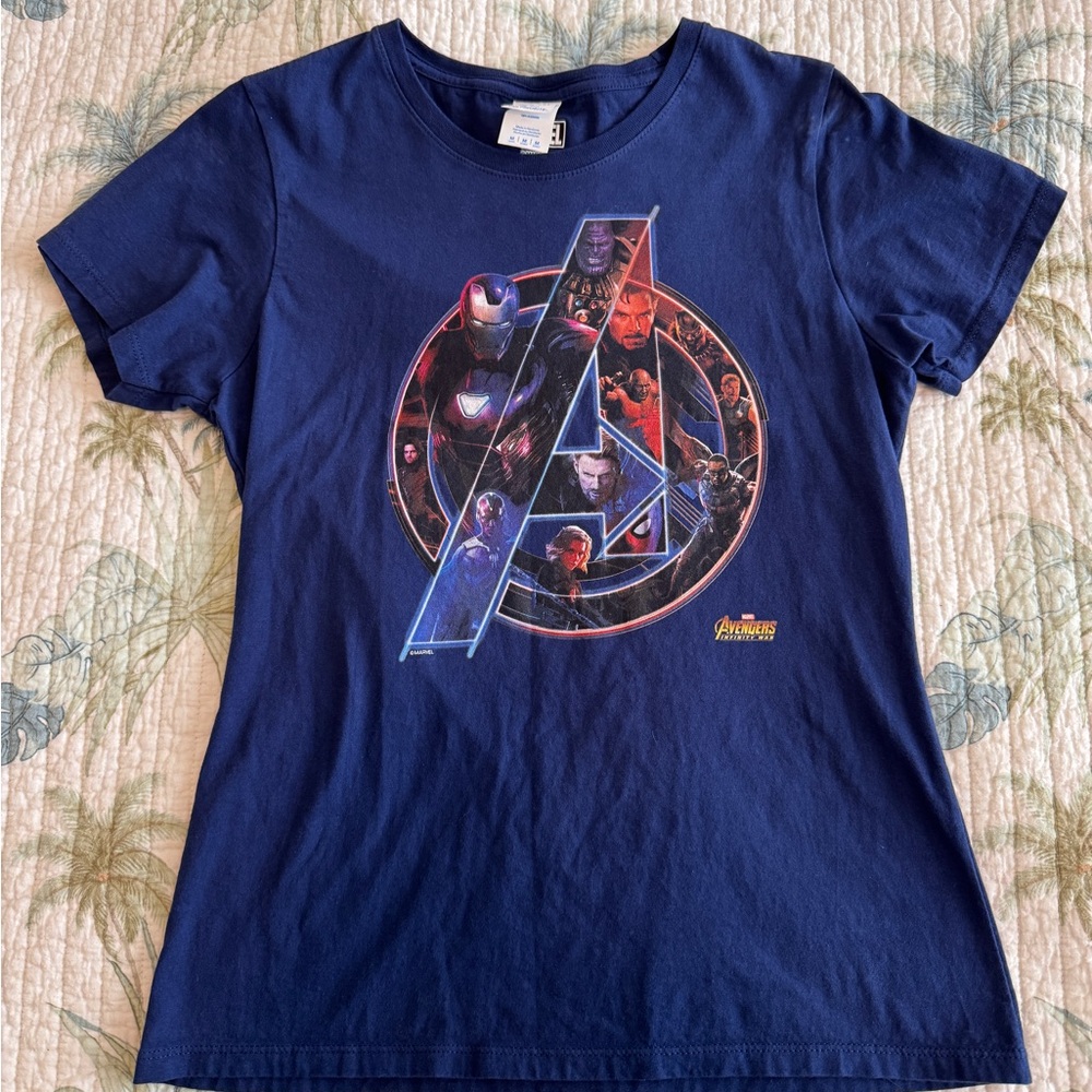 Women’s Marvel Blue Avengers Short Sleeve Tee